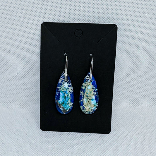 Aretes de Gancho con Lapizlazuli