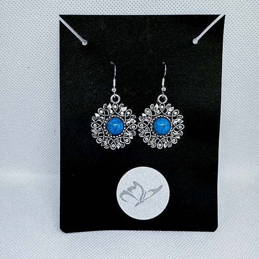 Aretes Sol Turquesa