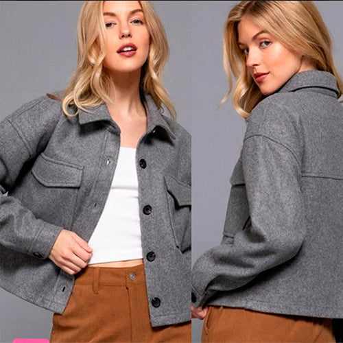 Gabardina Corta color Gris