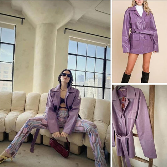 Gabardina color Morado